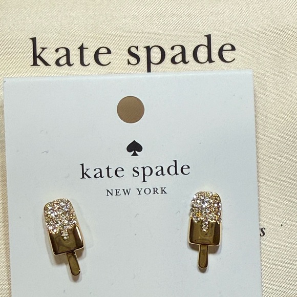 Kate Spade Gold Popsicle Earrings NWT - Picture 2 of 3